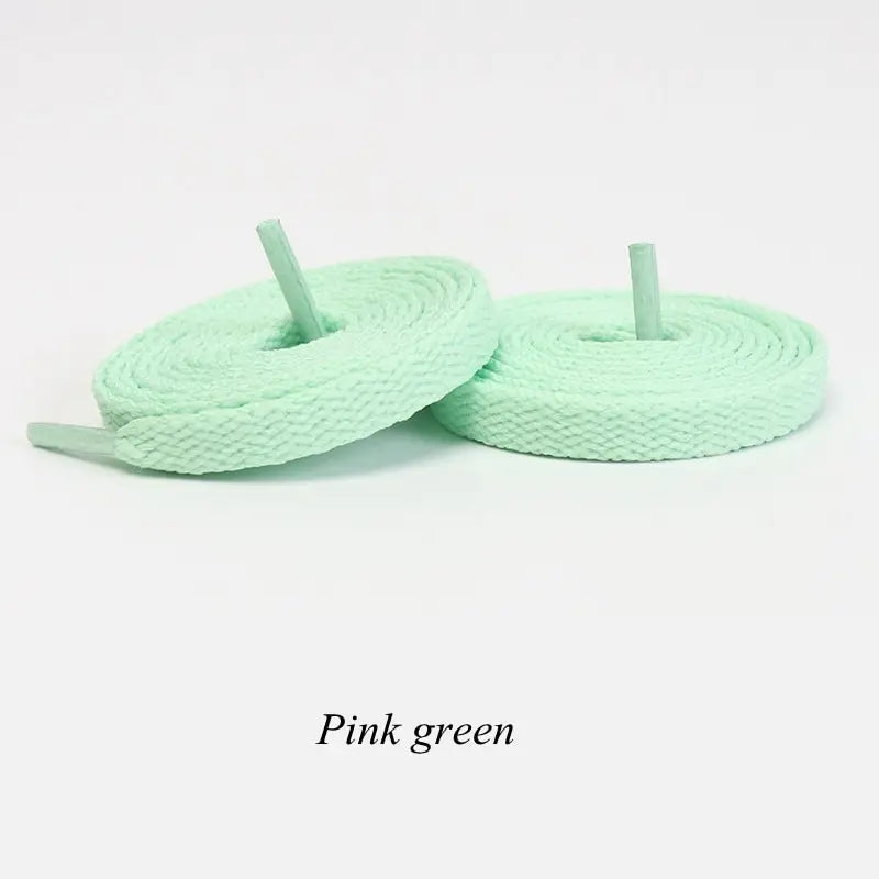 1pair Flat Shoelaces Classic Shoe Laces Fit Fashion Solid Sports Shoelace Casual Unisex Shoe Strings Shoe Accessories