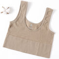 Women's Ribbed Bra Seamless Tank Top Comfort Sports Bralette Wireless Activewear Underwear Stretchy Vest Lingerie Intimates M-XL