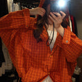 Casual Plaid Hoodies Women Jacket Elegant Long Sleeve | SAMAG