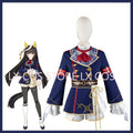 Game Umamusume: Pretty Derby Calstone Light O Cosplay Costume Winning Uniform Coat Dress Wig Woman Masked Ball Suit Custom Size