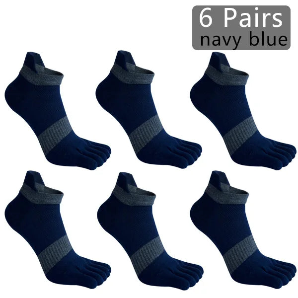 Pairs Man Five Finger Socks Large Plus Size Patchwork | SAMAG