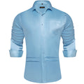 Solid Satin Shirts for Men Sage Green Black Yellow Red | SAMAG