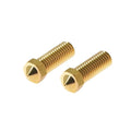 5PCS Original FLSUN V400 3D Printer Hotend Nozzle Brass Print Head Block Double Holes 0.4mm Extruder Part for 1.75mm Filament
