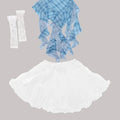 Girls K - pop Off Shoulder Crop Top Tutu Skirt Kids Hip Hop - View 17 | SAMAG