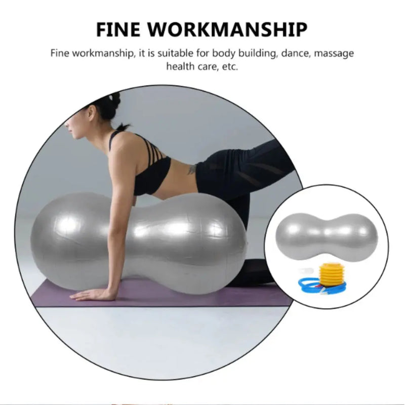 Thickened Explosion-proof Yoga Ball PVC Material Non Slip Anti-Burst Peanut Ball With Pump Core Strength Training Ball