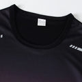 2-Piece Men's Suit Youth Four-Season Gradient T-Shirt Short-Sleeved Sports Quick-Drying Comfortable Home Wear Fashionable