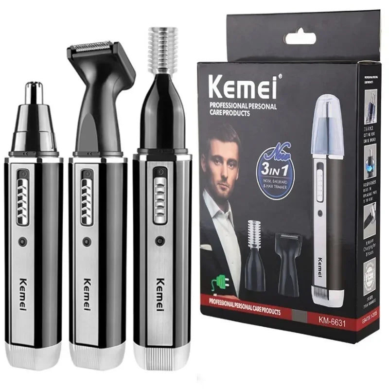 Kemei Rechargeable All in One Hair Trimmer for Men&women Electric Shaver Beard Trimmer Face Nose Ear Eyebrow Trimmer for Nose
