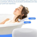 Waterproof Non-Slip Spa Bath Pillow for Hot Tub – Memory Foam Padded Head & Back Cushion with Suction Cups, Comfortable Bathtub