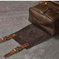 Vintage Crazy Horse Genuine Leather Backpack Men Leather Bagpack Climbing Rucksack male Large Hiking Backpack M814