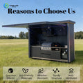 Customized simple elegant outdoor kitchen cabinet set waterproof unit for outdoor barbecue kitchen