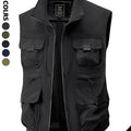 Men's Casual Work Vest, Windproof and Heat-Retaining, Suitable for Daily Commuting, Outdoor Travel, Workwear Matching, Layering at Home, Street Style, Short Trips