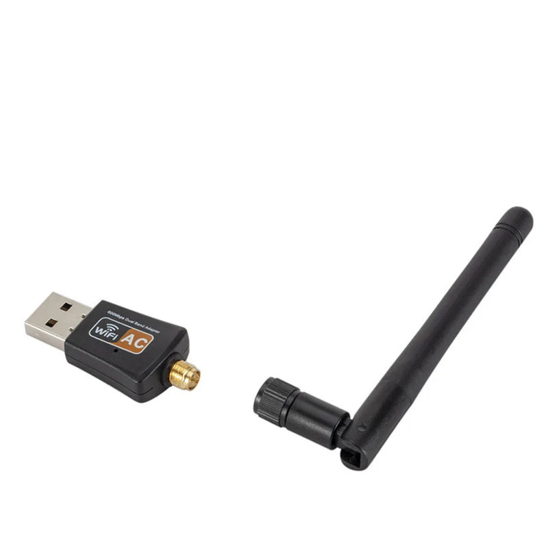 360 Portable 600Mbps Dual Band 5GHz Wireless Network Card Lan USB PC WiFi Adapter Antenna 802.11AC - Visuel 6 | SAMAG