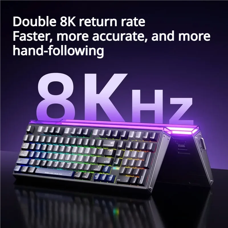 AULA HERO 99 HE Hot-Swappable Magnetic Switch Keyboard 98% Layout 8K Polling 0.05mm RT RGB Neon Lightbox Wired Gaming Keyboard