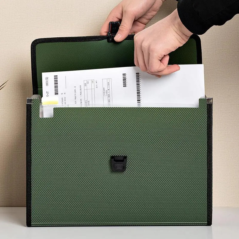 1 Pcs A4 Organ Bag Multi-layer Folder Large-capacity Portable Office Document Bags Desk Organizador Storage Data File Briefcase