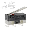 20/100/1000Pcs 3Pin Micro Limit Switch SPDT Momentary Push Button Switch 1A/125V Mouse Switch with Handle Roller