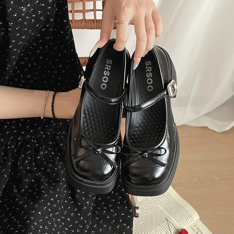 Platform High High Women Mary Jane Shoes Fashion Banquet Party Pumps Spring Autumn Women's Dress Black y2k Heels Shoes
