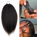 Frizira 300g Kinky Straight Feather Crochet 100% Human Hair Extension Pre Separated Knotless Crochet Hair Bundles For Reusable Boho Braids