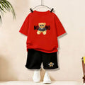 Fashion Letter Bear Print Children Summer Clothing | SAMAG