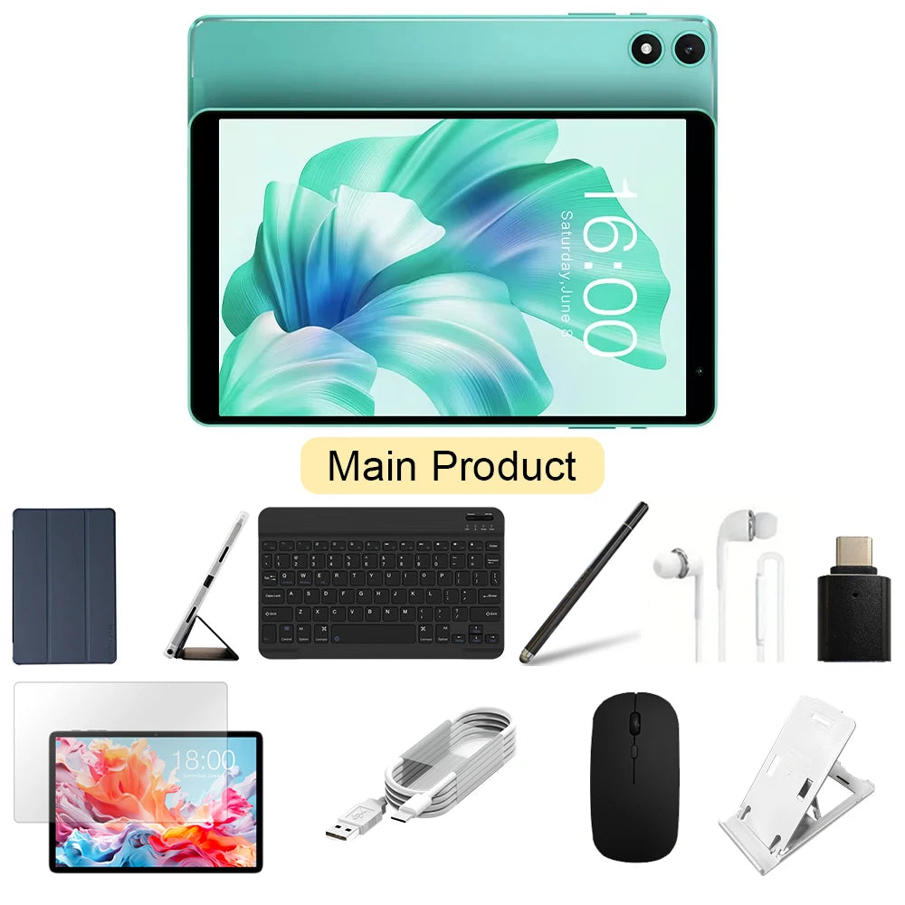 Teclast P85T Tablet PC Allwinner A523 8-Core/8inch 1280*800 HD IPS/4GB RAM/64GB ROM/5000mAh Type-C/Android 14/WiFi6+BT5.2