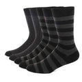 5 Pairs Men's Dress Socks stripe Plus Size， Combed Cotton | SAMAG