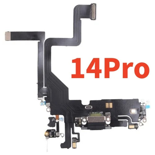 1pcs Charging Port Flex Cable For iPhone 14 11 12 13 Pro Max SE2 USB Charger Dock Connector With Microphone  Ribbon Repair