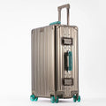 20''/24''/29'' All Aluminum-magnesium Alloy Suitcase Leather Handle Travel Case Bags Rolling Luggage with Spinner Wheel TSA Lock