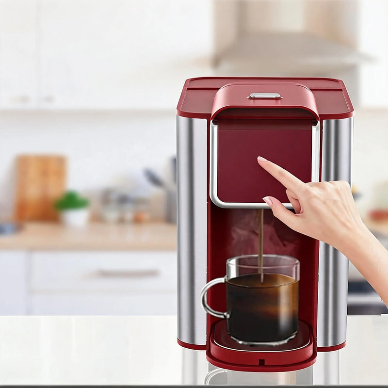 3-in-1 Single Serve Coffee Maker, Quick Brew for Coffee Pods, Ground Coffee, & Loose Tea, 6-12oz Cup Sizes, 50oz Removable W