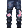 Men Skinny High Stretch Ripped Denim Jeans for Man Casual | SAMAG