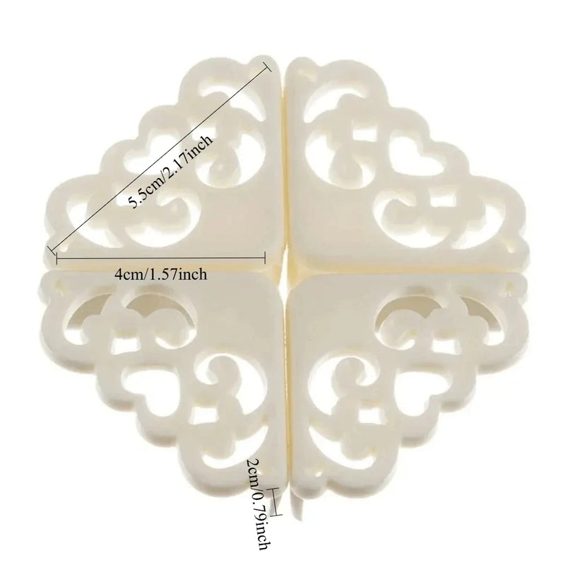 4Pcs New Flower Pattern Table Corner Protector Soft Corner Protector Silicone Safety Edge Guards