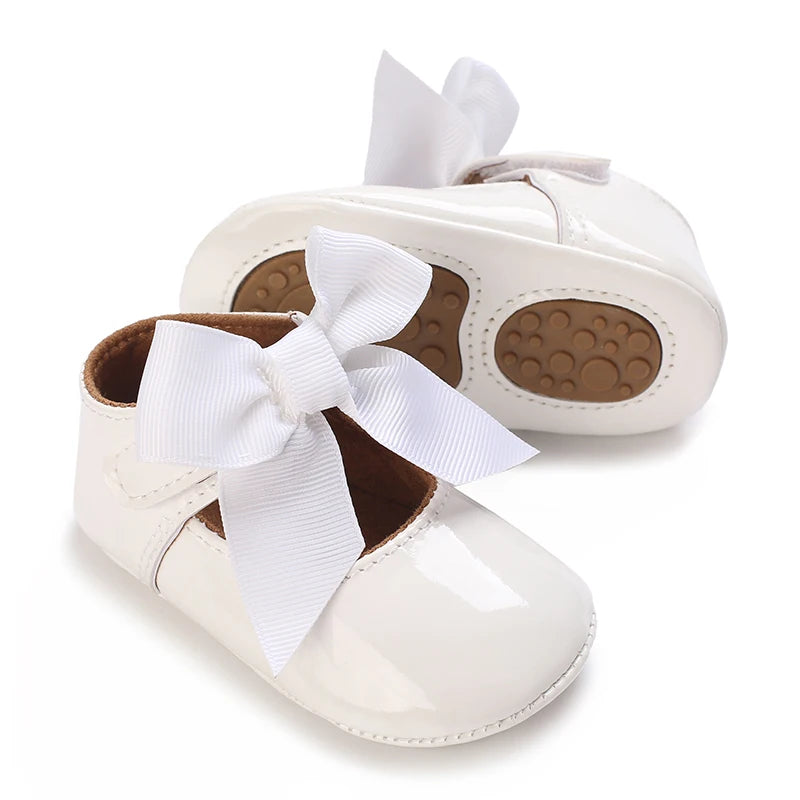 NEW Baby Baptist Shoes Girl Boy Shoes Lace Rubber Sole Anti-slip Toddler First Walkers Infant Crib Shoes Newborn Girl Moccasins