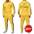 Spring Autumn CAN - AM BRP Logo Print Casual Long Sleeve Hoodies+Jogger Sweatpants Suit Men's Solid Color Sports | SAMAG