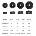 TRIOPO K3 Series 55cm 65cm 90cm 120cm Quick-Setup Octagon Softbox with Bowens Mount for LED Video Light Photography Modifier