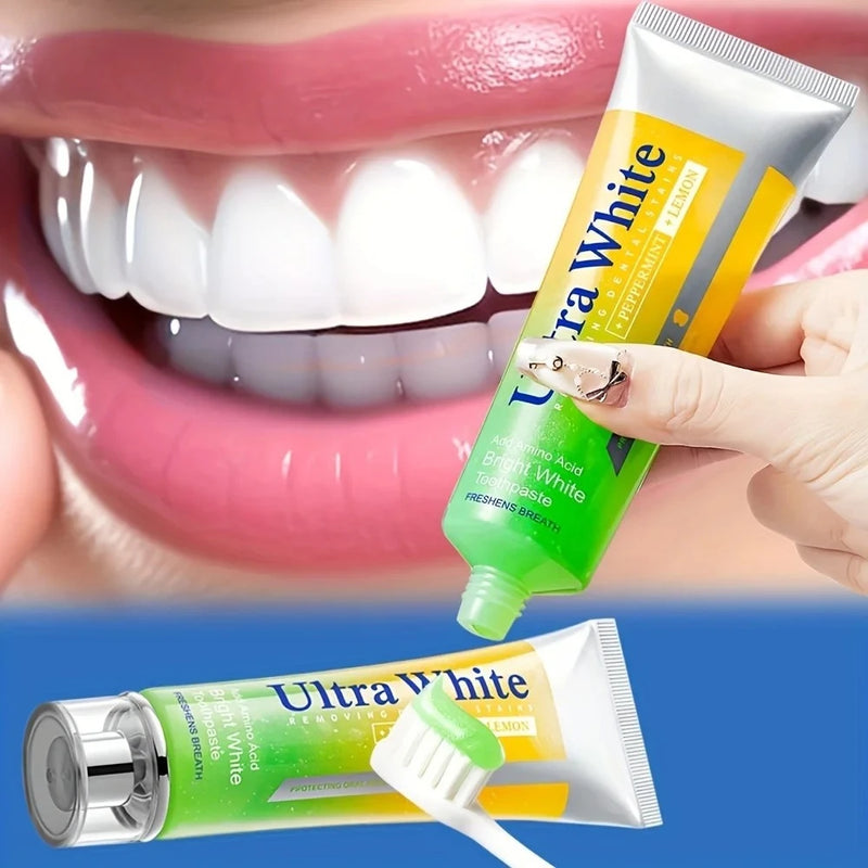 100g Lemon Mint Toothpaste Daily Oral Care Remove Plaque Brighten Teeth Keep Long Lasting Fresh Breath