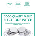 10Pcs 2mm Plug Non-woven Fabric Reusable Self Adhesive Electrode Pads Conductive Gel Pad Body Digital  Massager