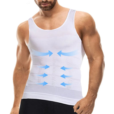 Men Compression Body Shaper Vest Seamless Slimming Tank | SAMAG