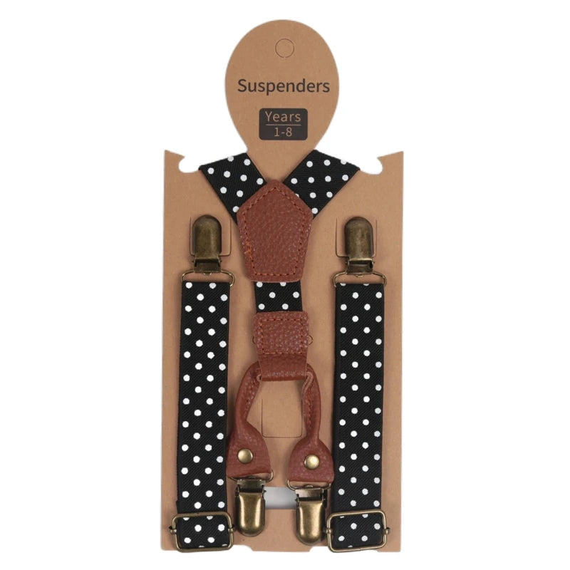 Cute Fashion Kids Elastic Leather Suspenders Children Belt Baby Boys Girls Adjustable Clip - on Y - Back - Visuel 9 | SAMAG