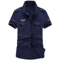 Men's Spring Cotton Casual Shirt Military Tooling | SAMAG