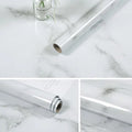 Marble Wallpaper Oilproof Waterproof Wall Sticker Vinyl Self Adhesive Kitchen Stove Cabinet Home Decorative Sticky Paper Decal