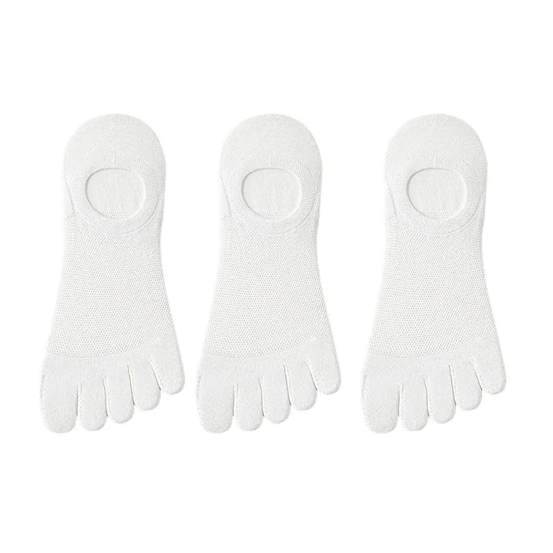 3 Pairs/lot Men's Socks Breathable Sweat Novelty Toe | SAMAG