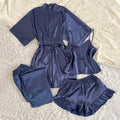 Spring Summer New Women Pajama Four Piece Suit Sleepwear | SAMAG