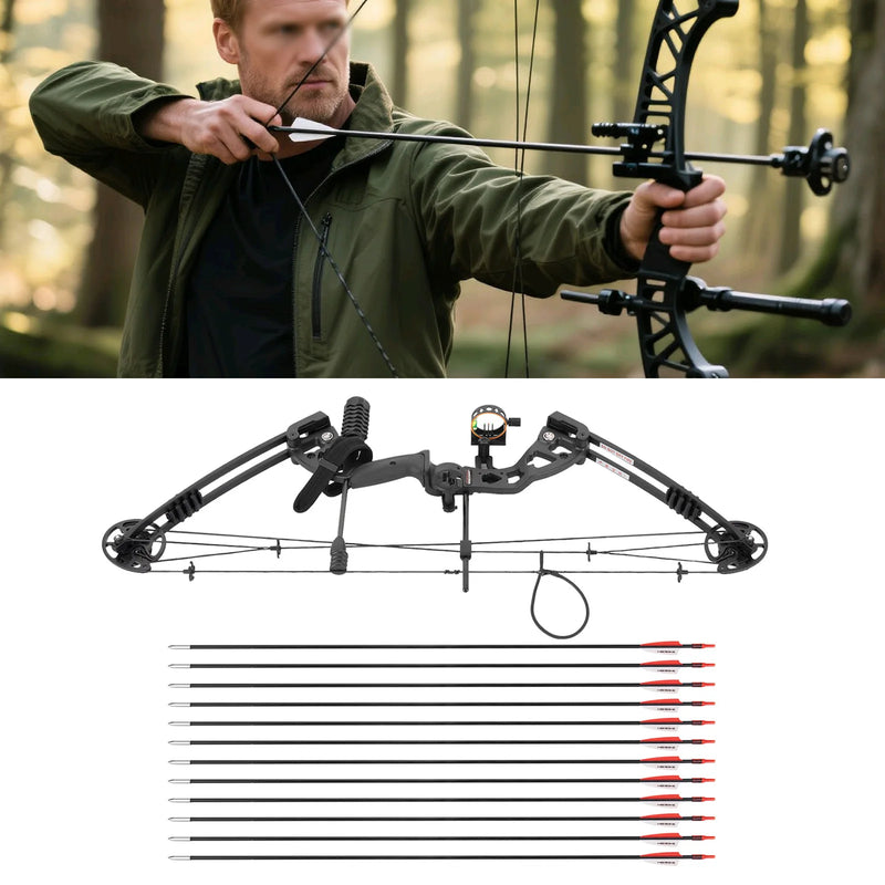 Right Handed Compound Bow Kit Adults and Teens Archery | SAMAG