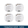 Zemismart 1 Gang Zigbee Relay Switch with Power Statistics Function Smart Inline Module Work with Tuya Smart Life App