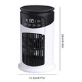 Portable Air Conditioner Fan 6 Speeds Misting Humidifier USB Desktop Cooler LED Display Timer Home Office Personal Summer
