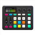 Audio Interface with DJ Mixer Live Sound Card Effects and Voice Changer BT Compatible Mixer For Live Streaming Singing مكسر