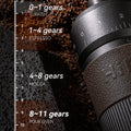 HiBREW Manual Coffee Grinder Aluminum Conical Burr Capacity 22g Hand Coffee Grinder with 11 Levels Adjustable Setting Pour Over