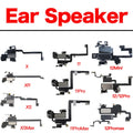 Ear Speaker With Microphone Flex Cable For iPhone X XR XS 11 12 Mini Pro Max Earpiece Incl Light Sensor Flex Replacement