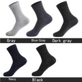 5Pairs/Lot Men's Socks Bamboo Fiber Business Breathable | SAMAG