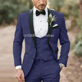 Elegant Light Green Formal Wedding Men Suit Groom Tuxedo Prom Slim Fit Blazer Hombre High Quality Custom 3 Piece Costume Homme