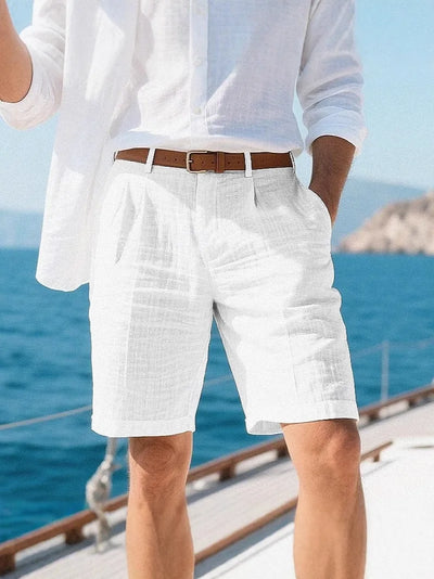 Men's Cotton Linen shorts Pants Male Summer Breathable | SAMAG