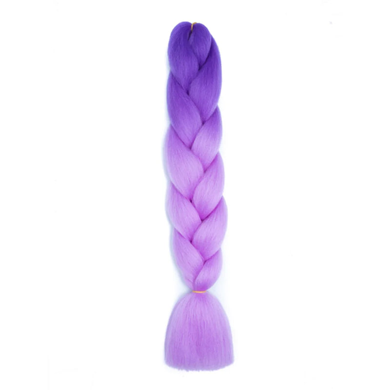 24 Inches DIY Jumbo Braiding Hair Synthetic Hair Extensions Afro Ombre Crochet Braid Hair Wholesale For Women